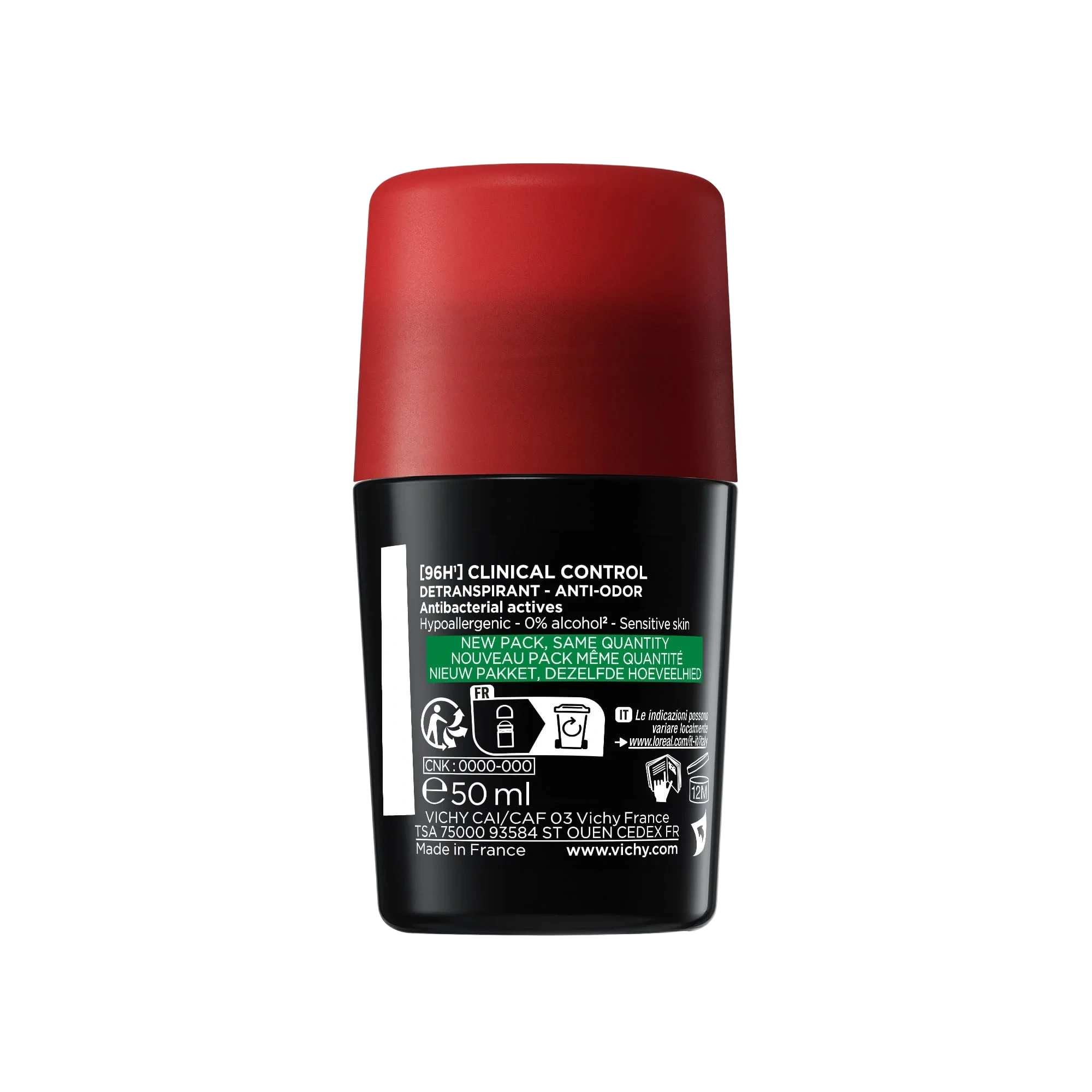 Vichy Homme Anti-Perspirant Clinical Control 96H, 50 ml