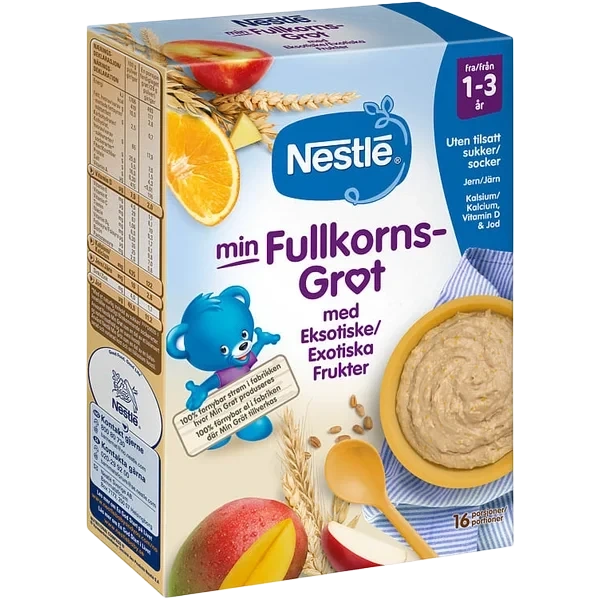 Fullkorngrøt Eksotiske Frukter 1-3år 450g