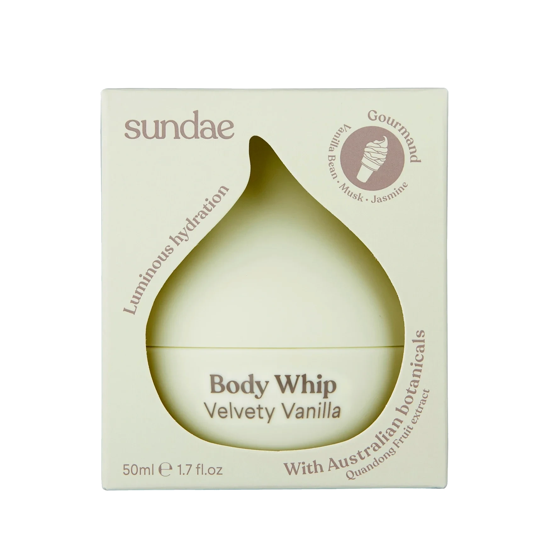 Sundae MINI Velvety Vanilla Body Whip Moisturiser