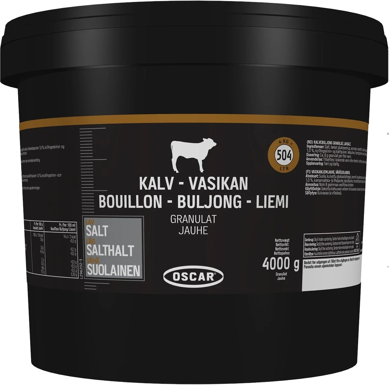 Kalvbuljong granulat Lättsaltad
