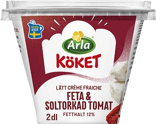 Lätt crème fraiche feta/soltor tomat 12%