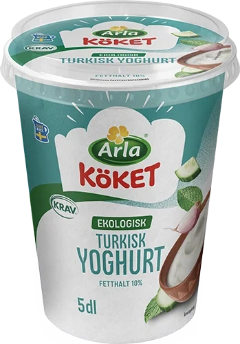 Eko turkisk yoghurt 10% 5 dl