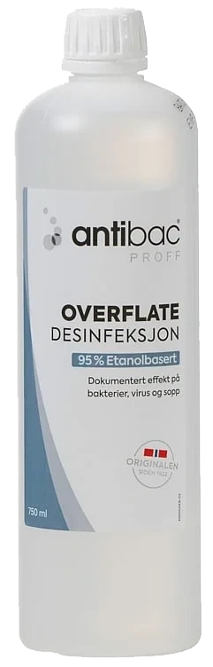Antibac utstyrsdesinfeksjon 95%  750ml