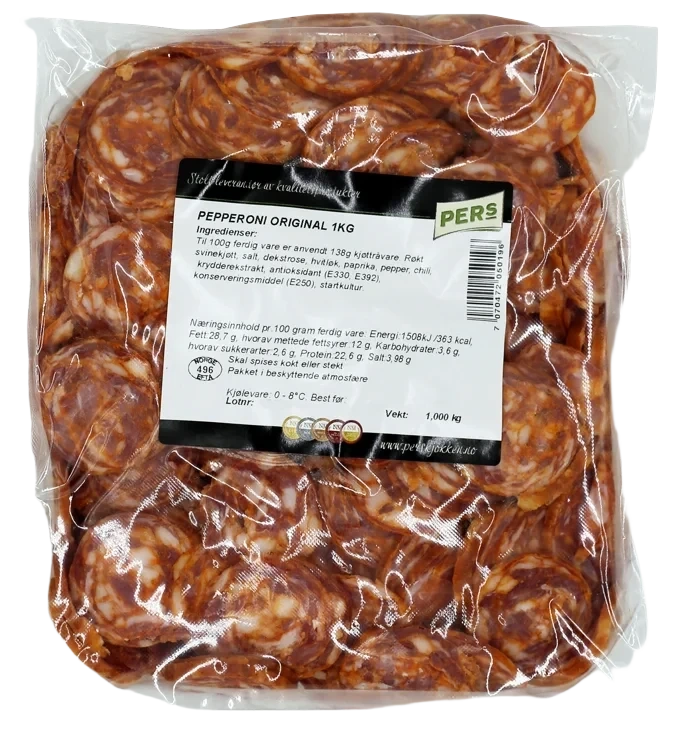 PER'S KJØKKEN AS Pepperoni Original Skåret