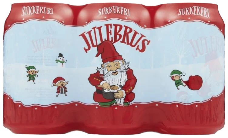 Aass Julebrus Sukkerfri 0,33lx6bx