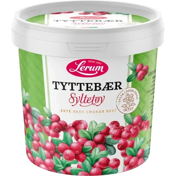 Tyttebærsyltetøy 1kg Lerum