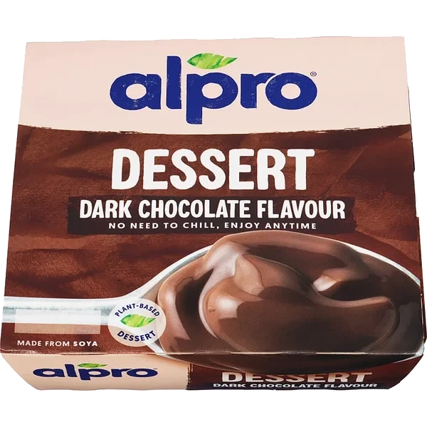 Soyadessert Mørk Sjoko u/Melk 4x125g Alpro