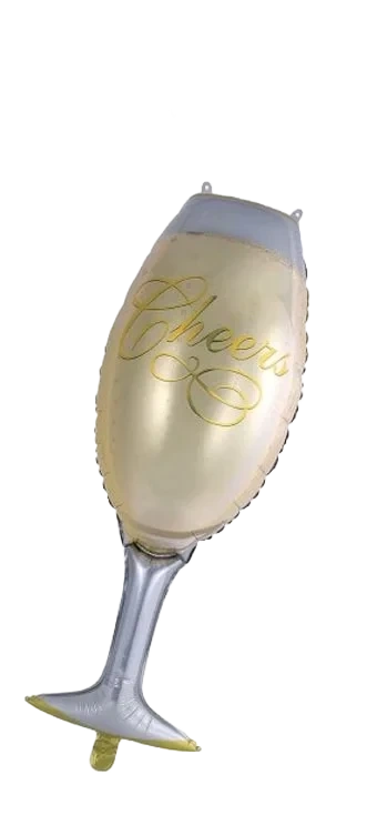 Folieballong 90cm Champagneglass