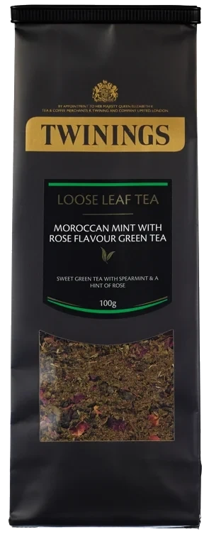 Morrocan mint rose green løsv te   28x100g