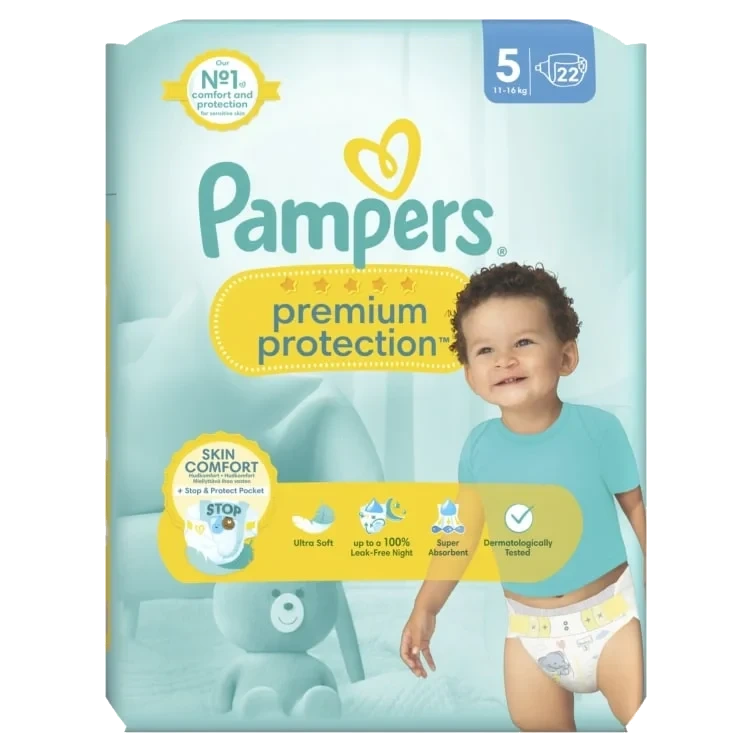 Bleier Prem Prot S6 13-18kg 19st Pampers