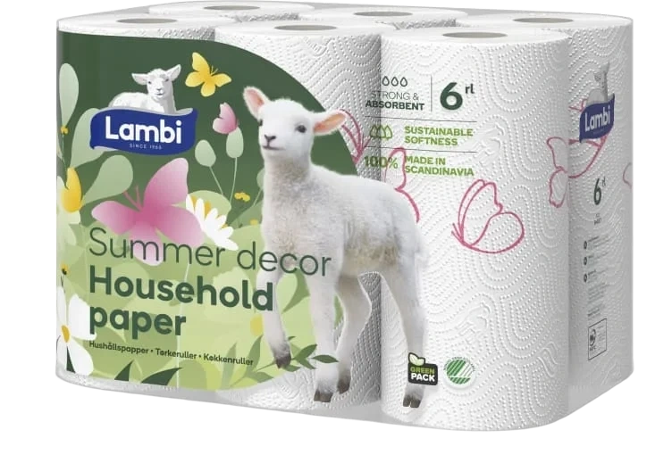 Tørkerull 6pk Decor Lambi