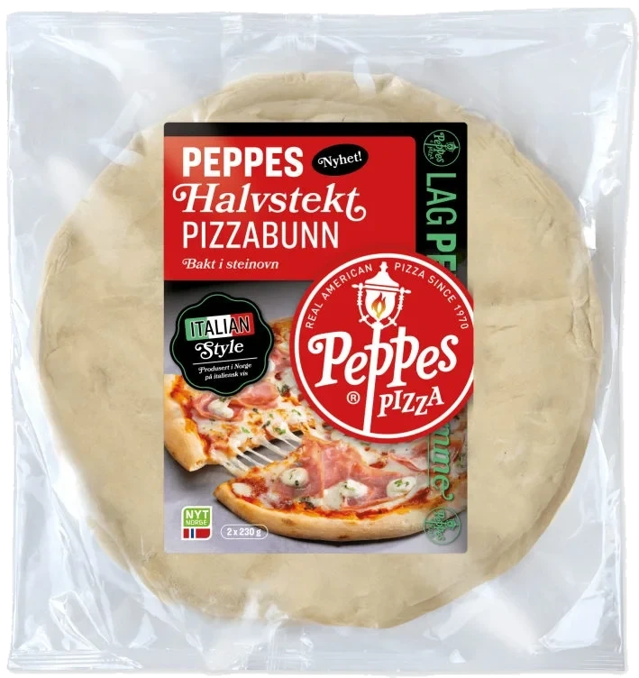 Pizzabunn Halvstekt 2x230g Peppes