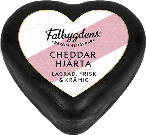 Cheddarhjärta hårdost