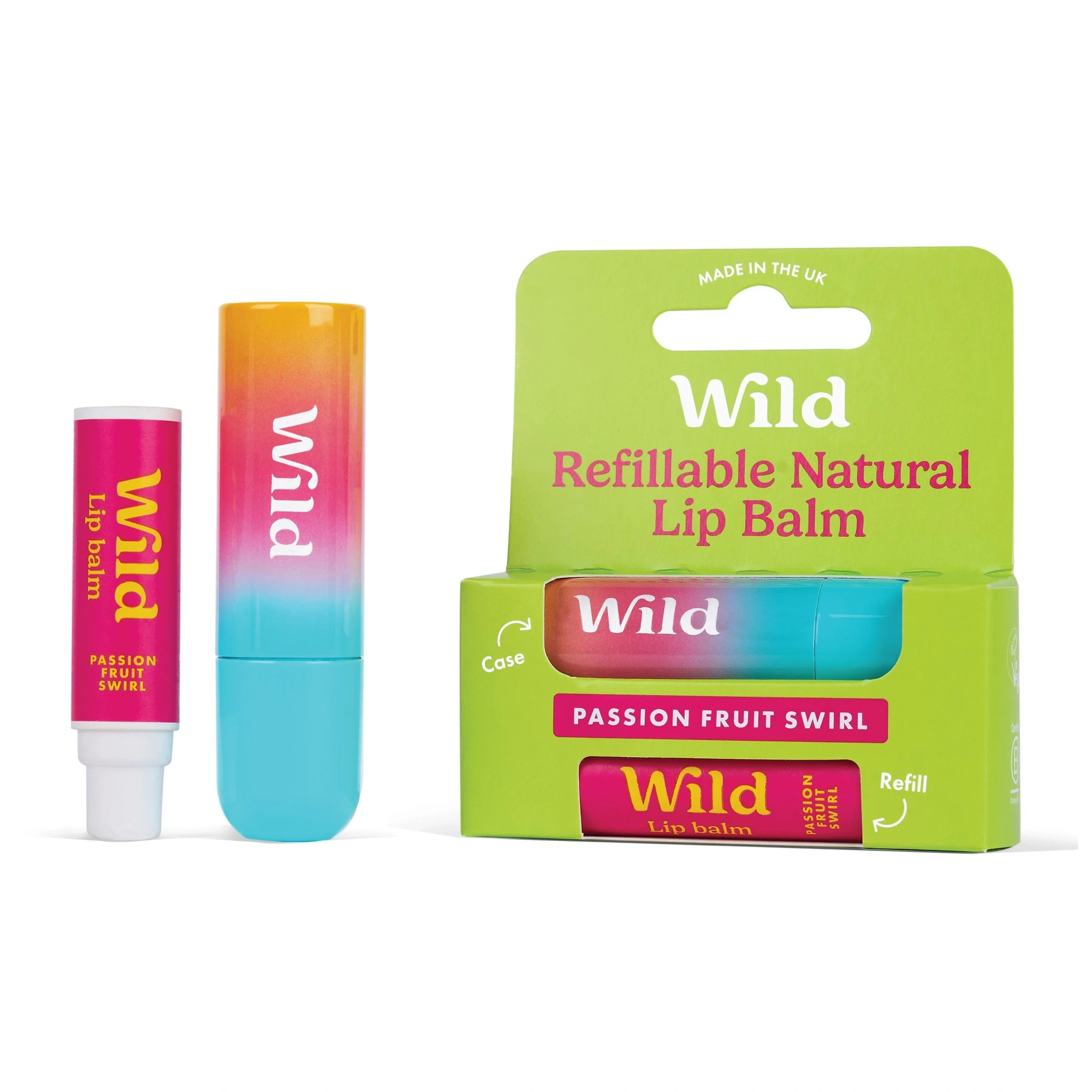 Wild LipBalm Ombre case, Passion