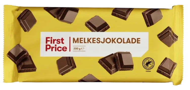 Melkesjokolade 200g First Price