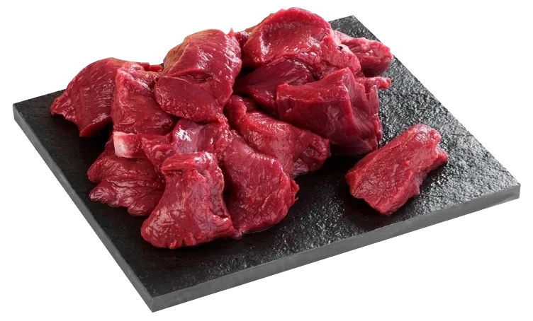 Hjort grytekjøtt  12xca.400g      kg