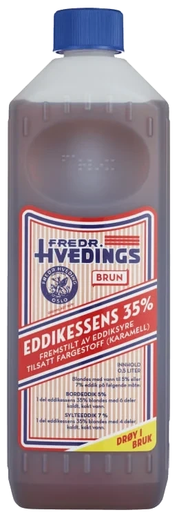 Eddikessens Brun 500ml 35% Hveding