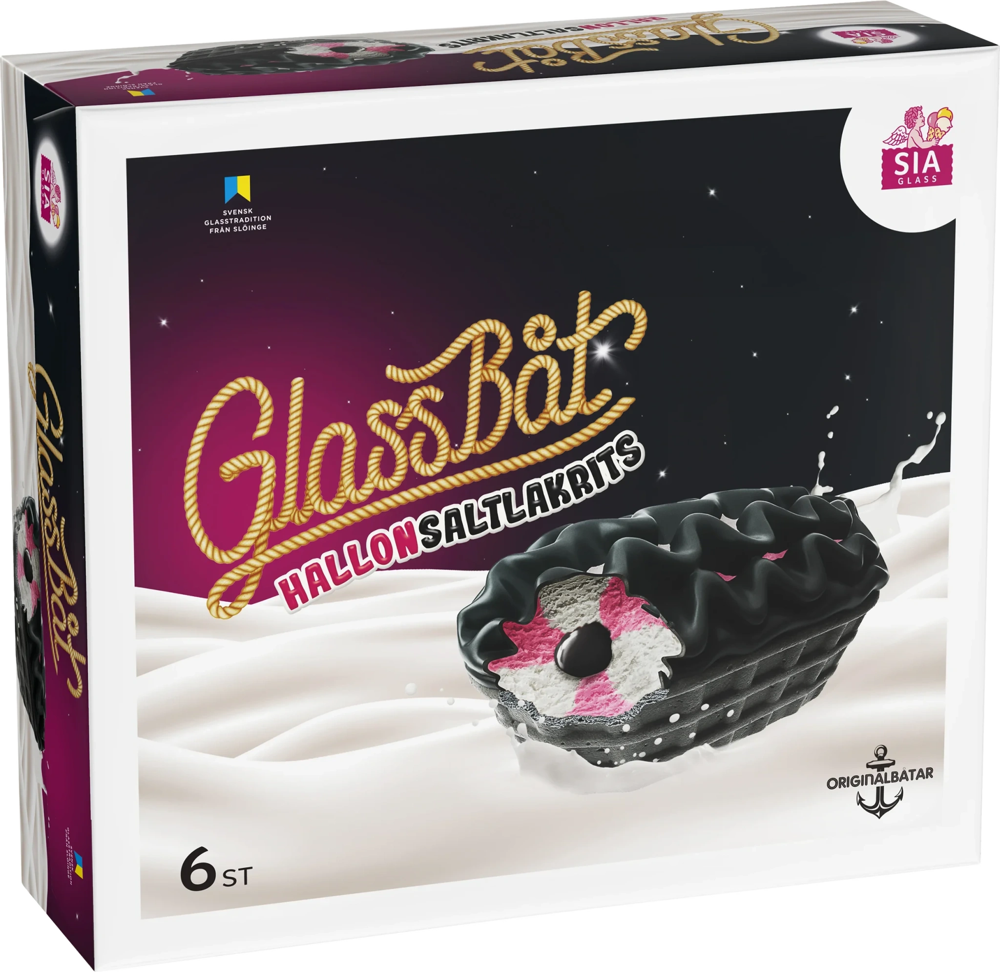 Glassbåt HallonSal