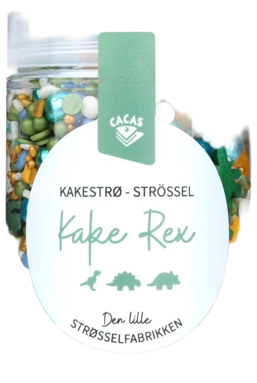 Kakestrø Dinosaur Kake Rex 80g Cacas