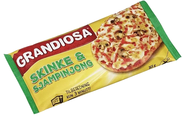 Grandiosa pizzaslice skinke   165g