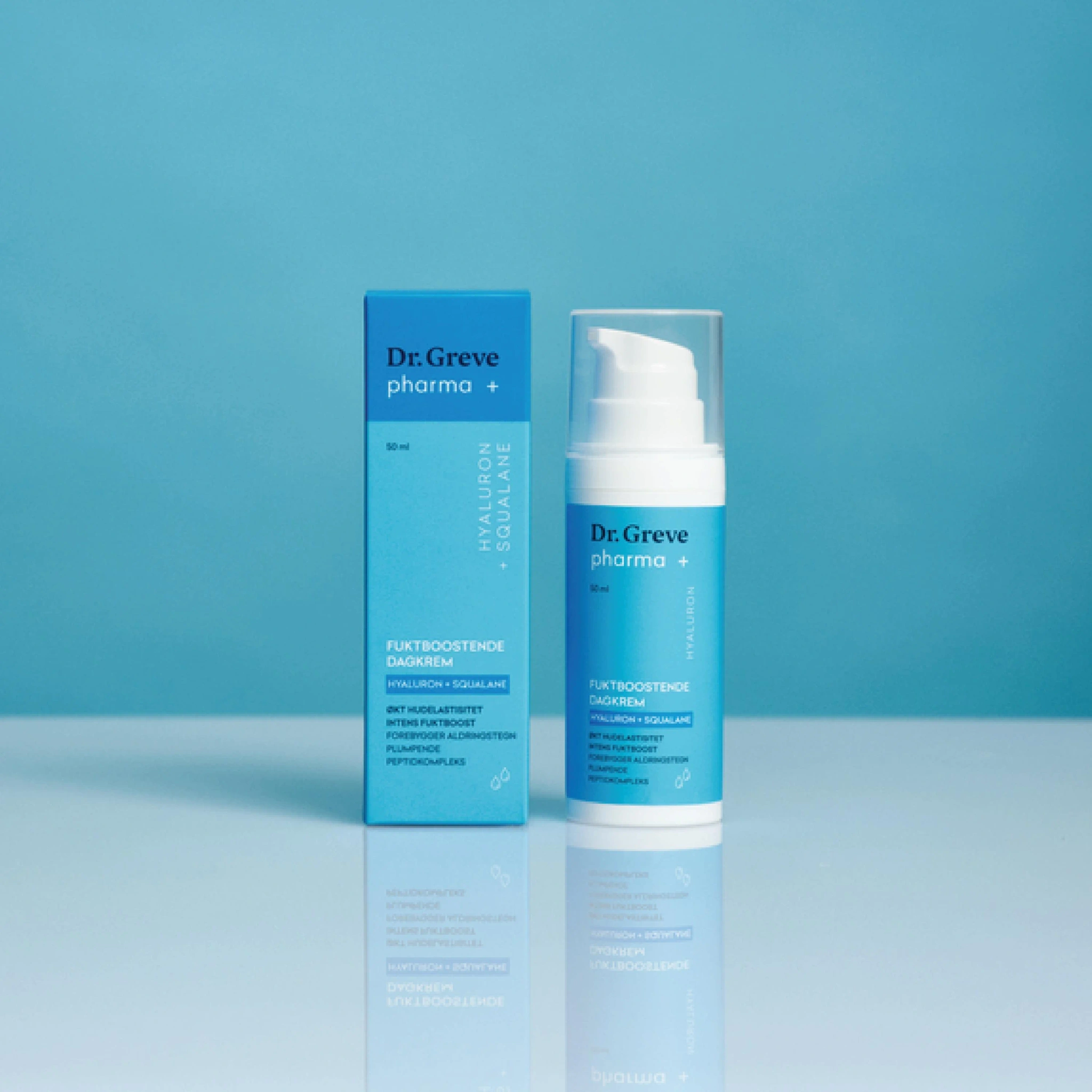 Dr. Greve Pharma Hyaluron + Squalane Fuktboostende Dagkrem, 50 ml