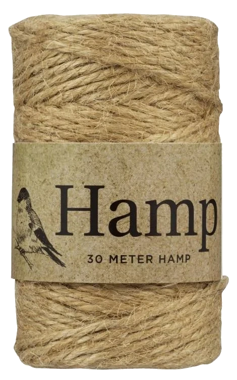 Hamprull Naturell/Rød 30m