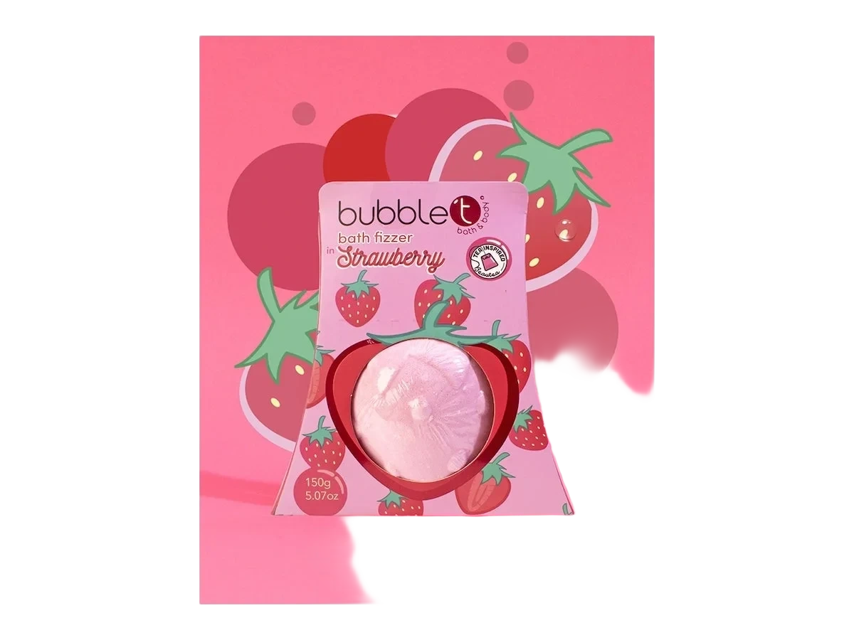 Bubblet Bath Fizzer Strawberry 150g