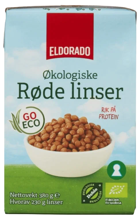 Linser Røde Økol 380g Go Eco Eldorado