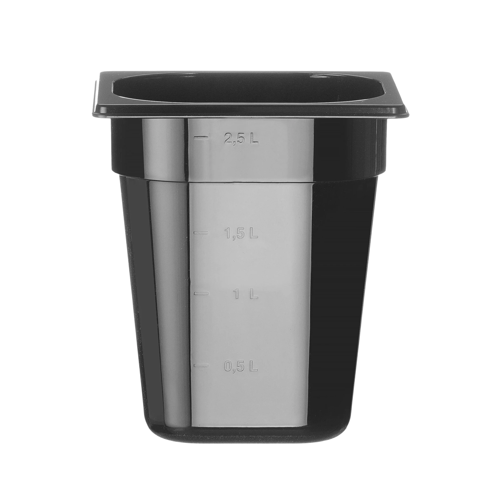 Behållare GN 1/6 svart polykarbonat