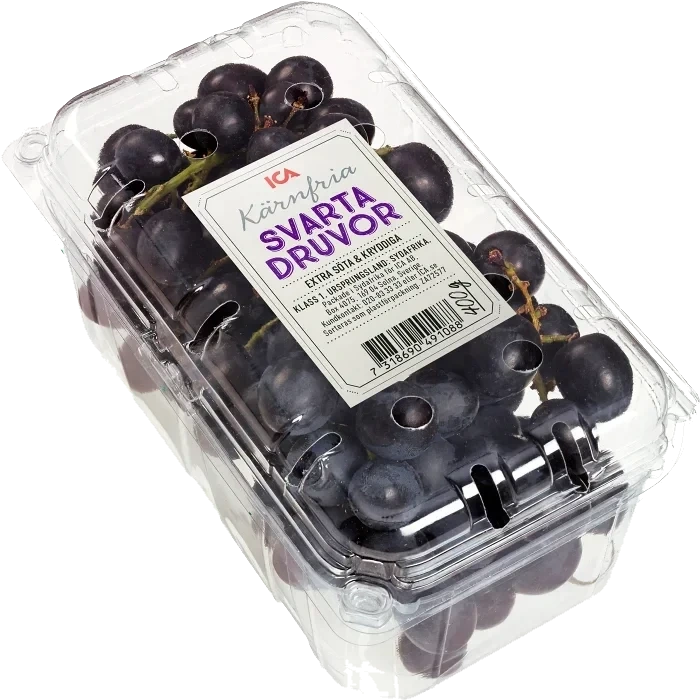Druva Sable svart kärnfria 400g Klass 1 ICA