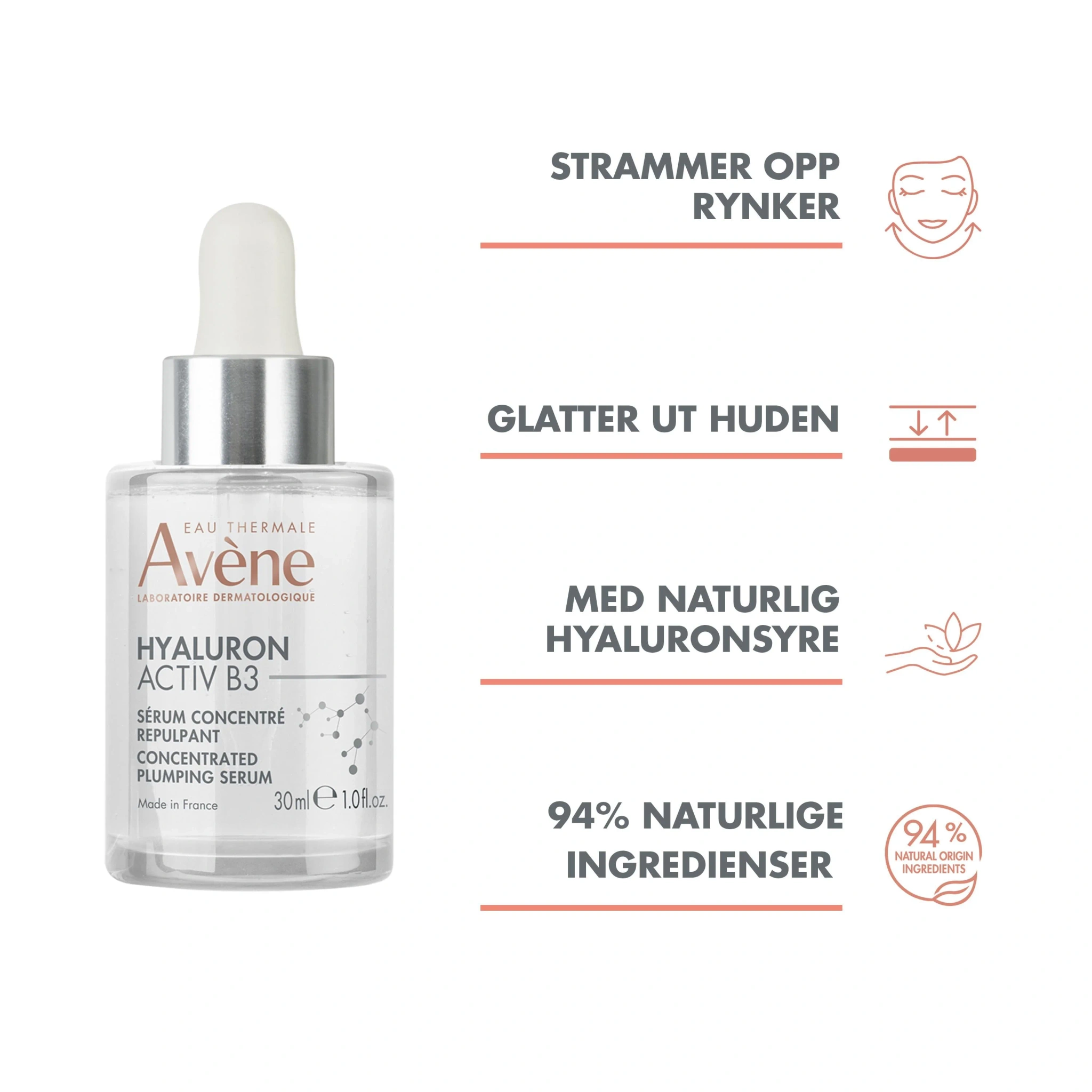 Avène Hyaluron Activ B3 Serum, 30 ml
