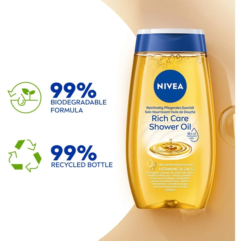 NIVEA Rich Caring Shower Oil