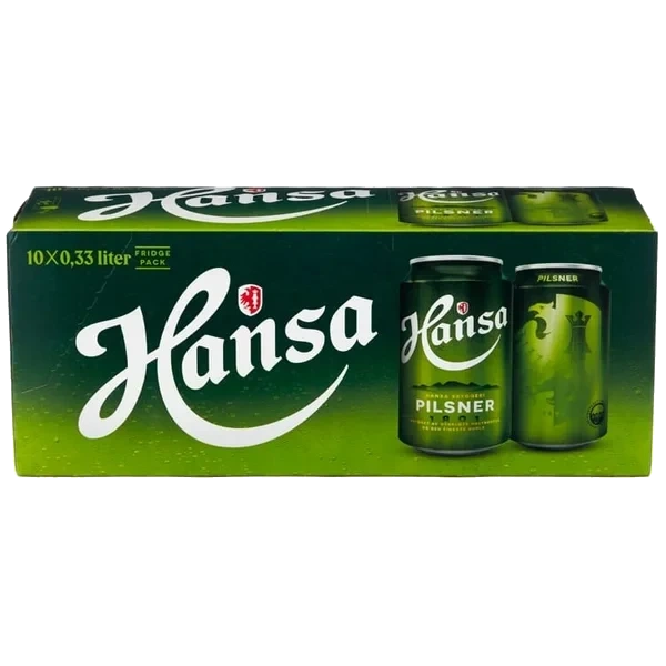 Hansa Pilsner Øl 0,33l Bx 10stk