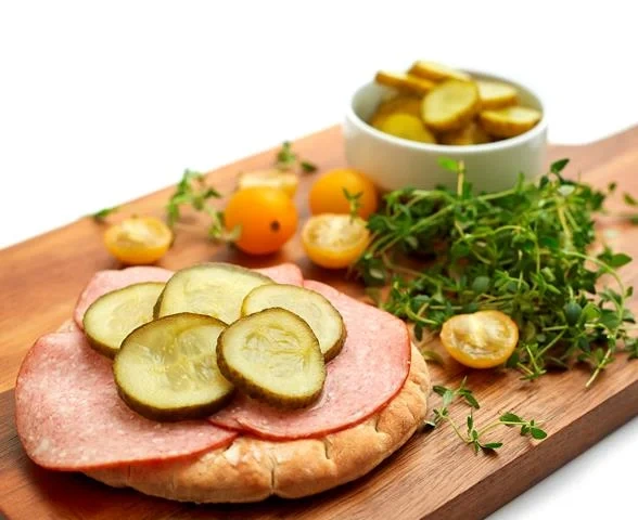 Smörgåsgurka tjockskivad