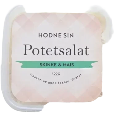 MATFYLKET ROGALAND AS Hodne Sin Potetsalat med Skinke og Mais