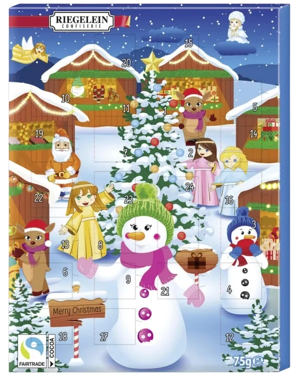Adventskalender Sjokolade 75g Riegelein