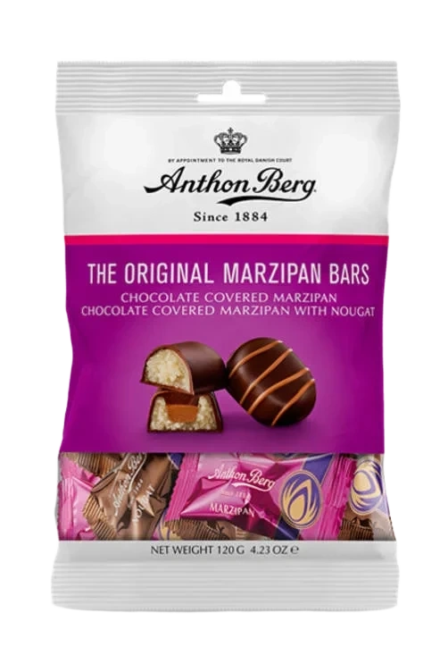 Marzipan Bars 110g pose Anthon Berg