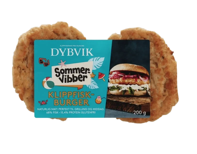 Klippfisk Burger Stekt 100g Dybvik