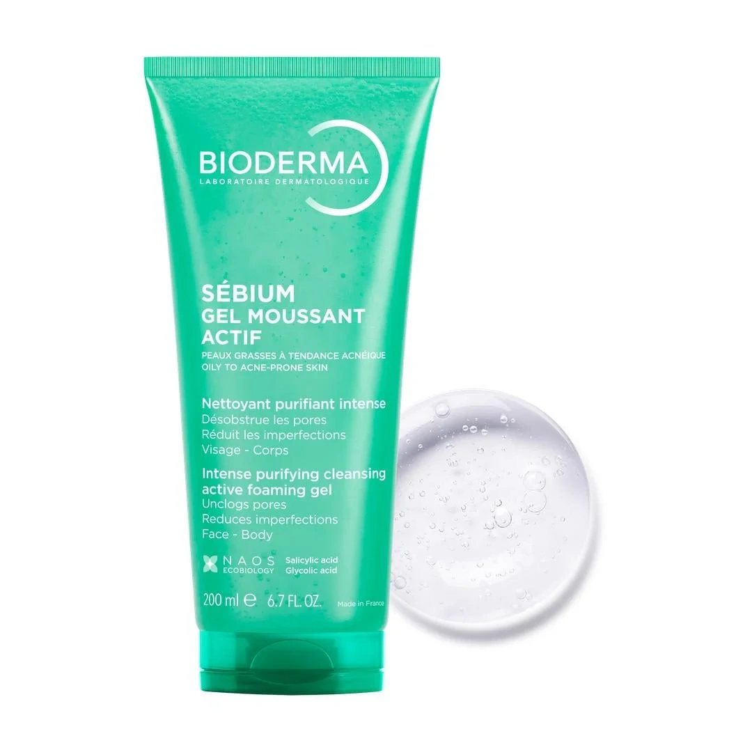 Bioderma Sebium Gel Moussant Actif, 200 ml