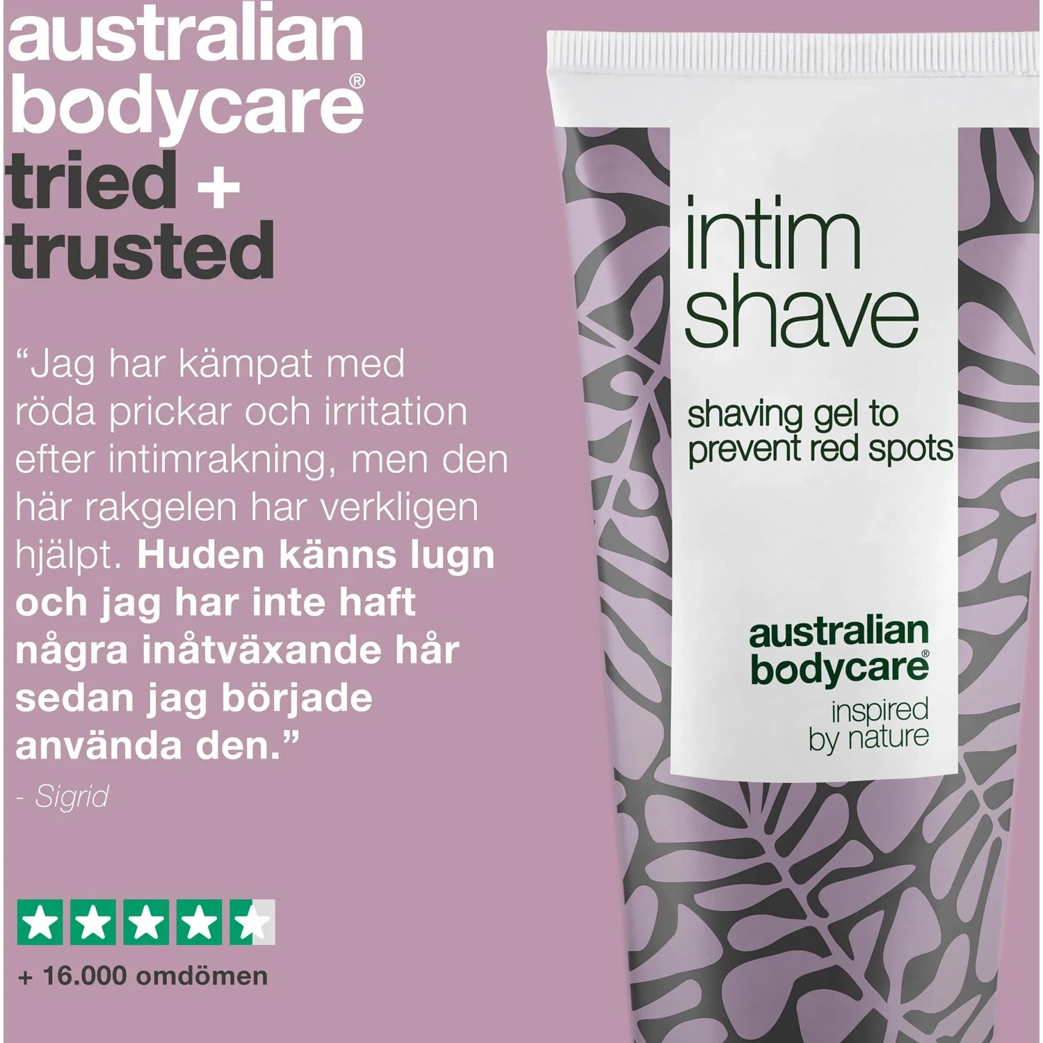 Australian Bodycare Intimate Shaving Gel - Transparent Gel For Smooth, Bump-Free Intimate Shaving