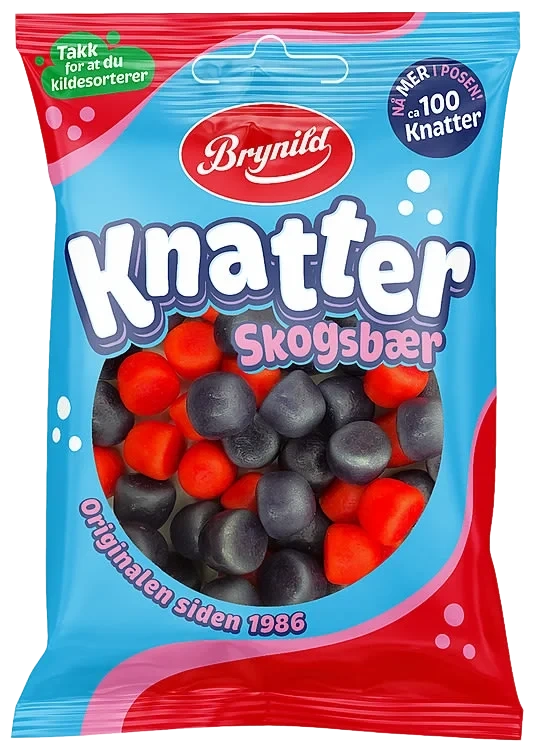Knatter Skogsbær 100g Brynild