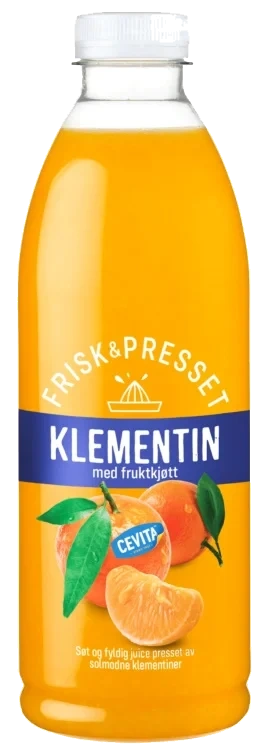 Klementinjuice m/Fruktkjøtt 1l Cevita