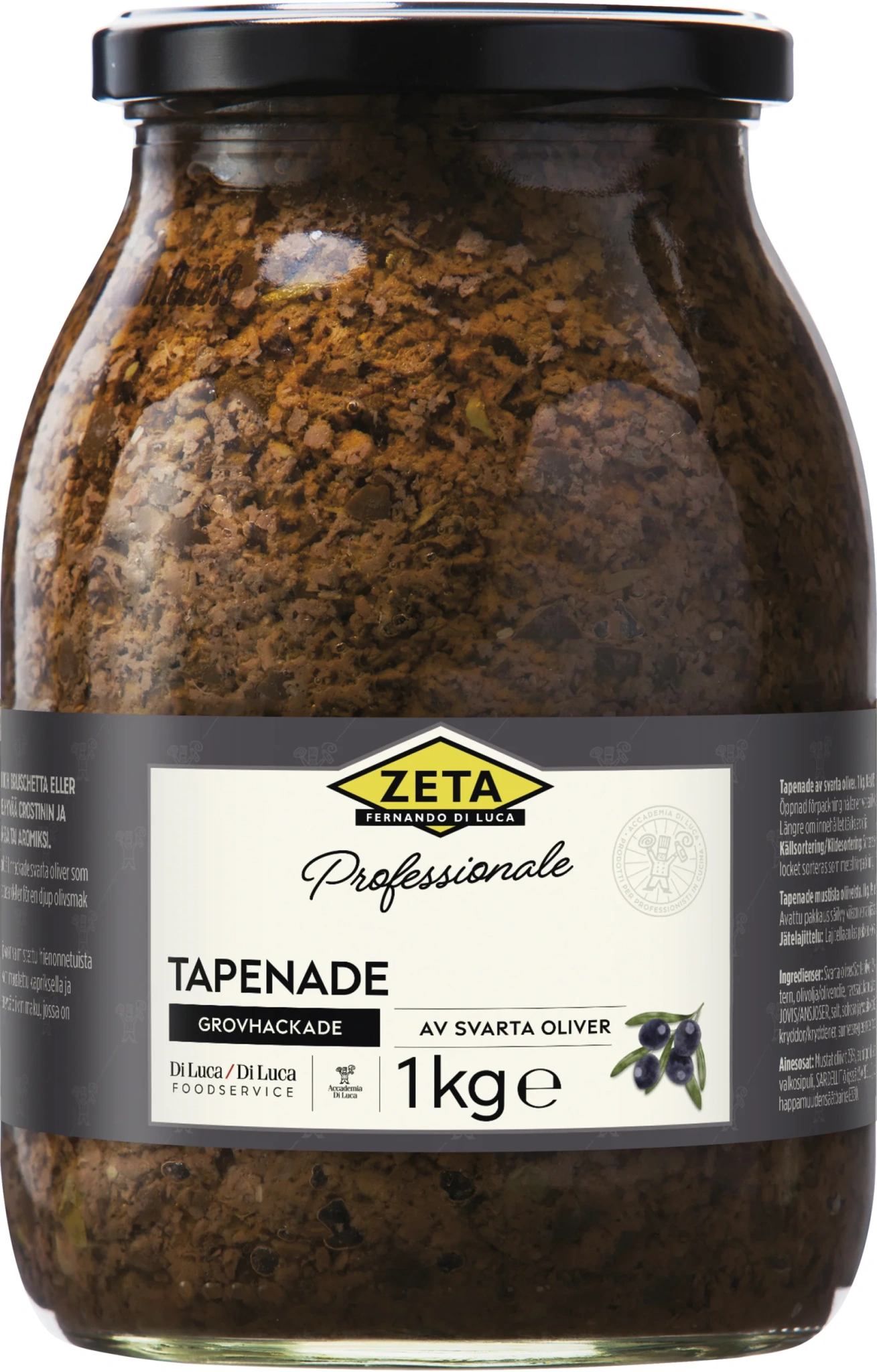 Tapenade av svarta oliver