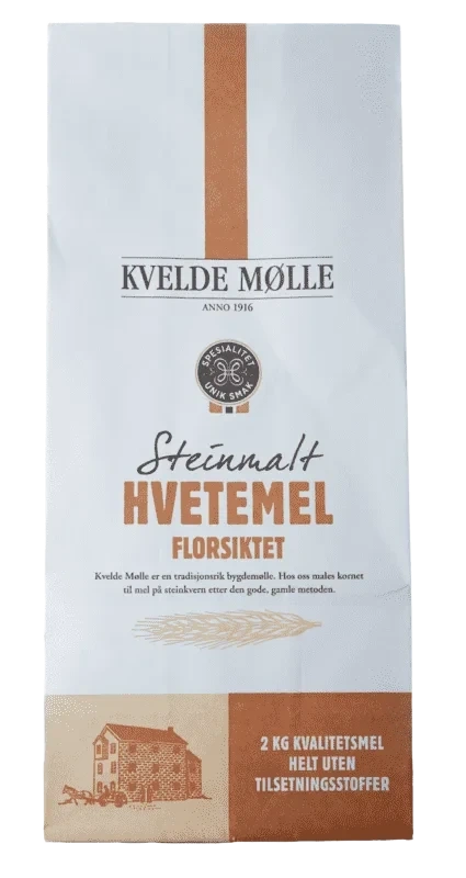 Hvetemel Florsiktet 2kg Kvelde Mølle