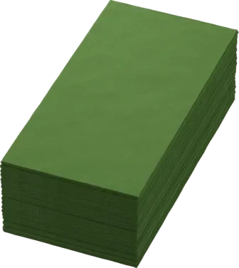 Serviett biodunisoft leaf green 40cm 1/8br   60stk
