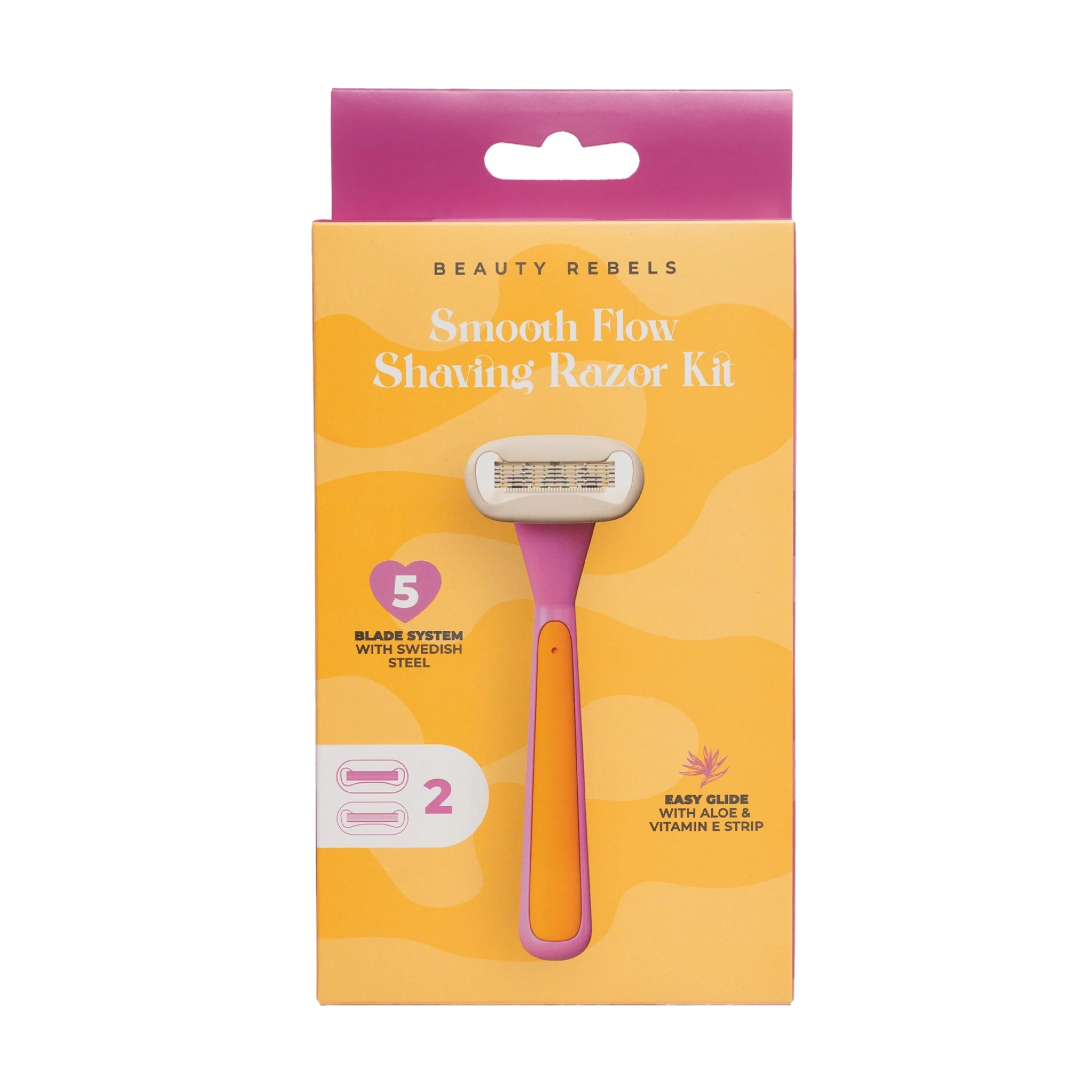 Beauty Rebels Smooth Flow Shaving Kit, 1 sett