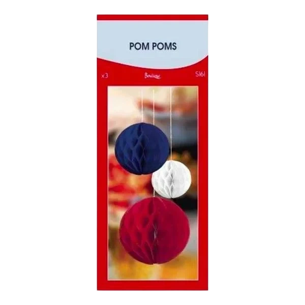 17. Mai Pompoms x3