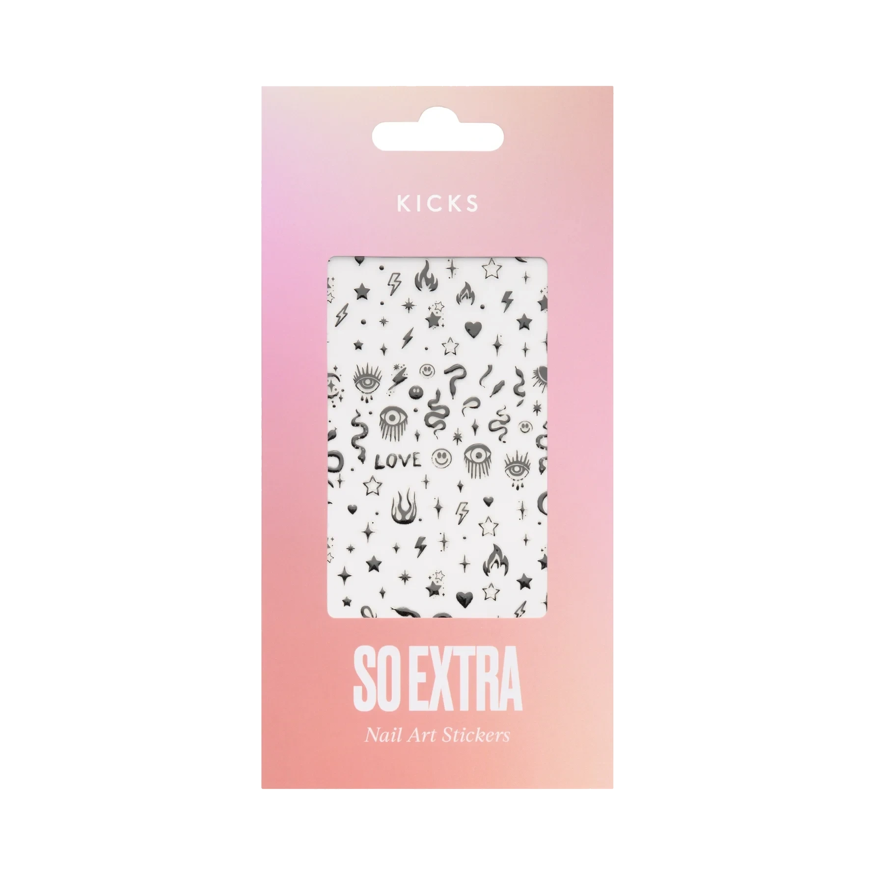 KICKS Beauty So Extra - Nail Art Stickers Mystic Black