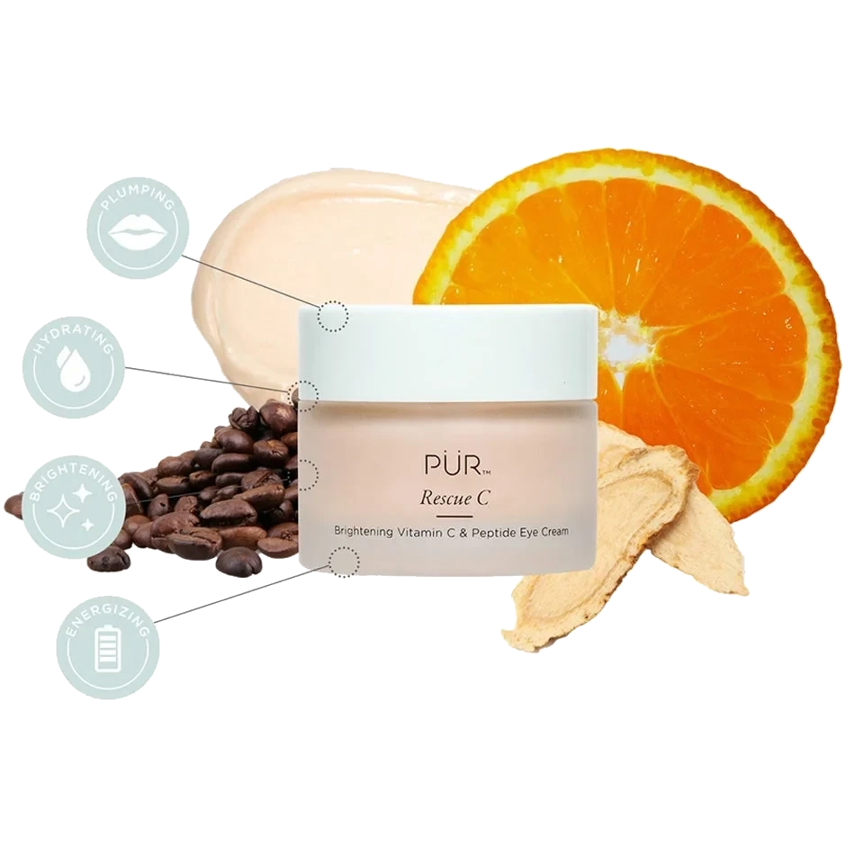 PÜR Rescue C - Brightening Vitamin C & Peptide Eye Cream 15 ml