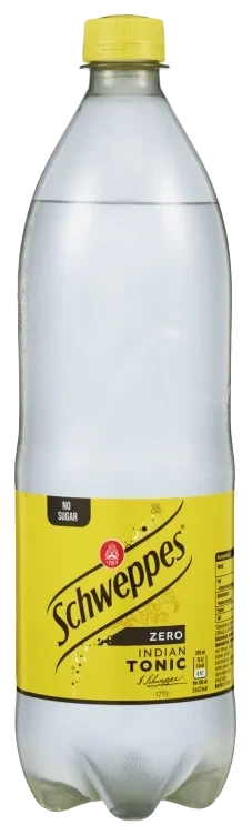 Tonic Water Zero 1l flaske Schweppes